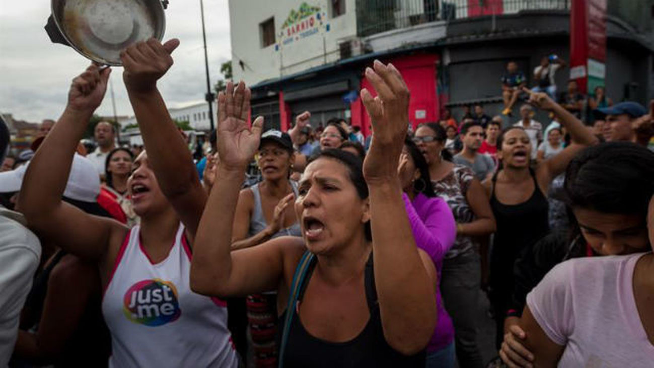 Los venezolanos vuelven a protestar en la calle para exigir alimentos