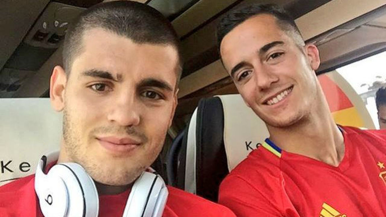 Morata y Lucas Vázquez