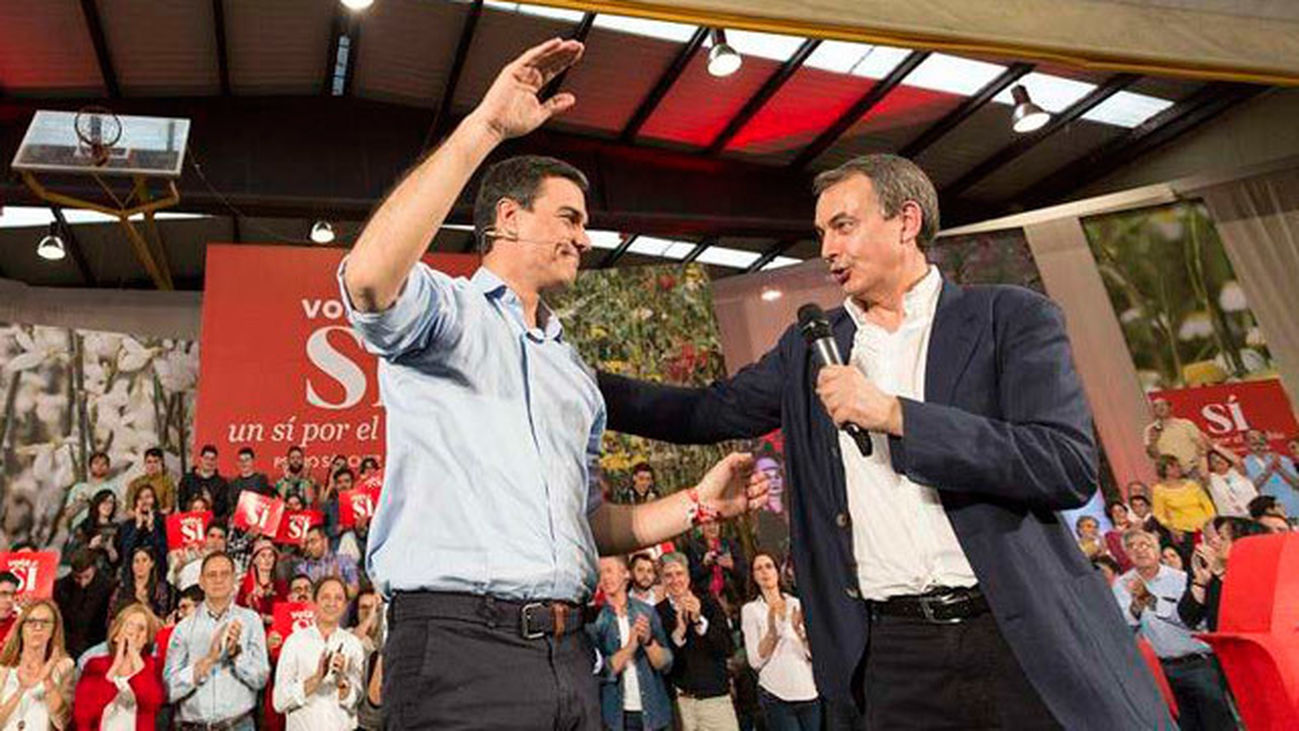 Pedro Sánchez y Zapatero