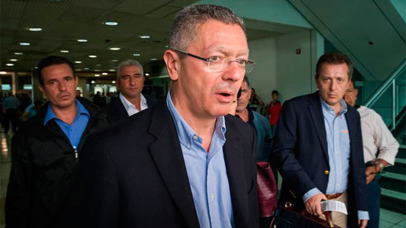 Alberto Ruiz Gallardón a su llegada a Venezuela