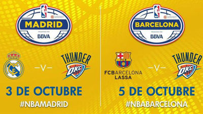 Los Thunder visitarán España para jugar contra Real Madrid y Barça