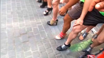 Carrera de tacones en Chueca