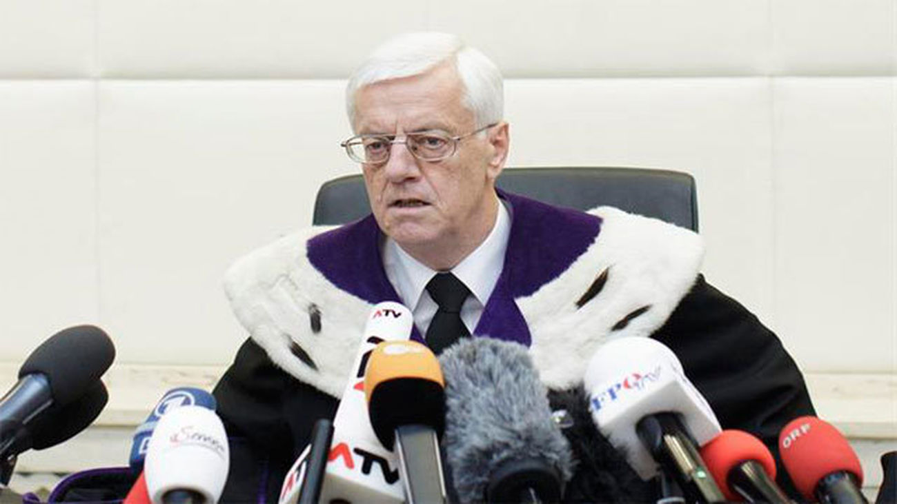 El presidente del Tribunal Constitucional de Austria, Gerhart Holzinger