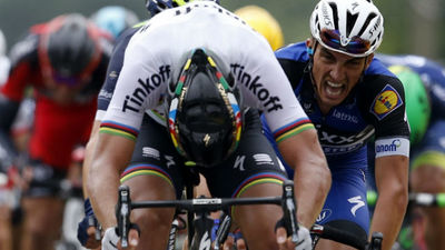 Tour: Sagan, etapa y liderato; Contador pierde 48"
