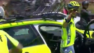 Contador abandona el Tour por fiebre