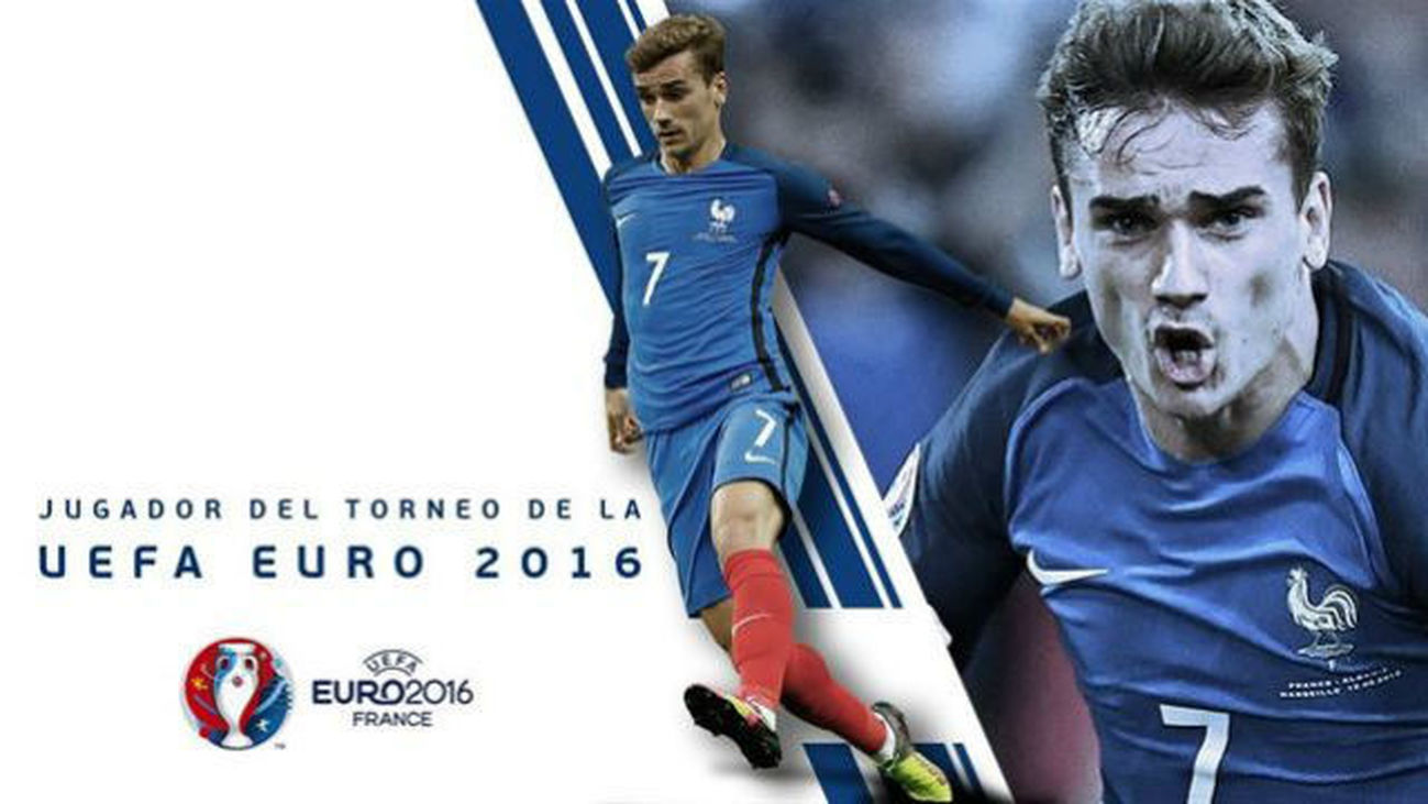 Griezmann, elegido Mejor Jugador de la Eurocopa
