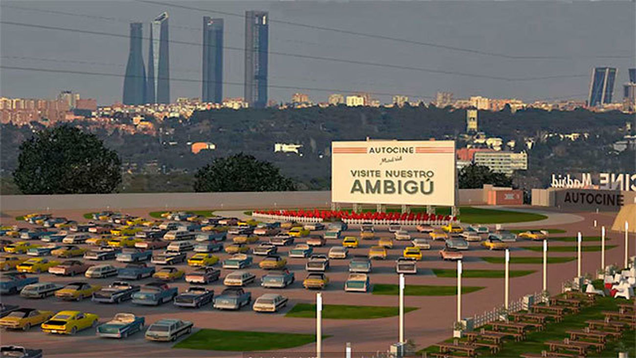 Maqueta del proyectado autocine para Madrid