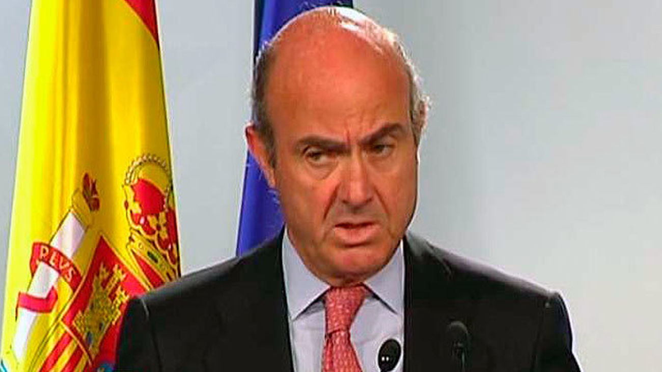 El ministro de Economía y Competitividad en funciones, Luis de  Guindos