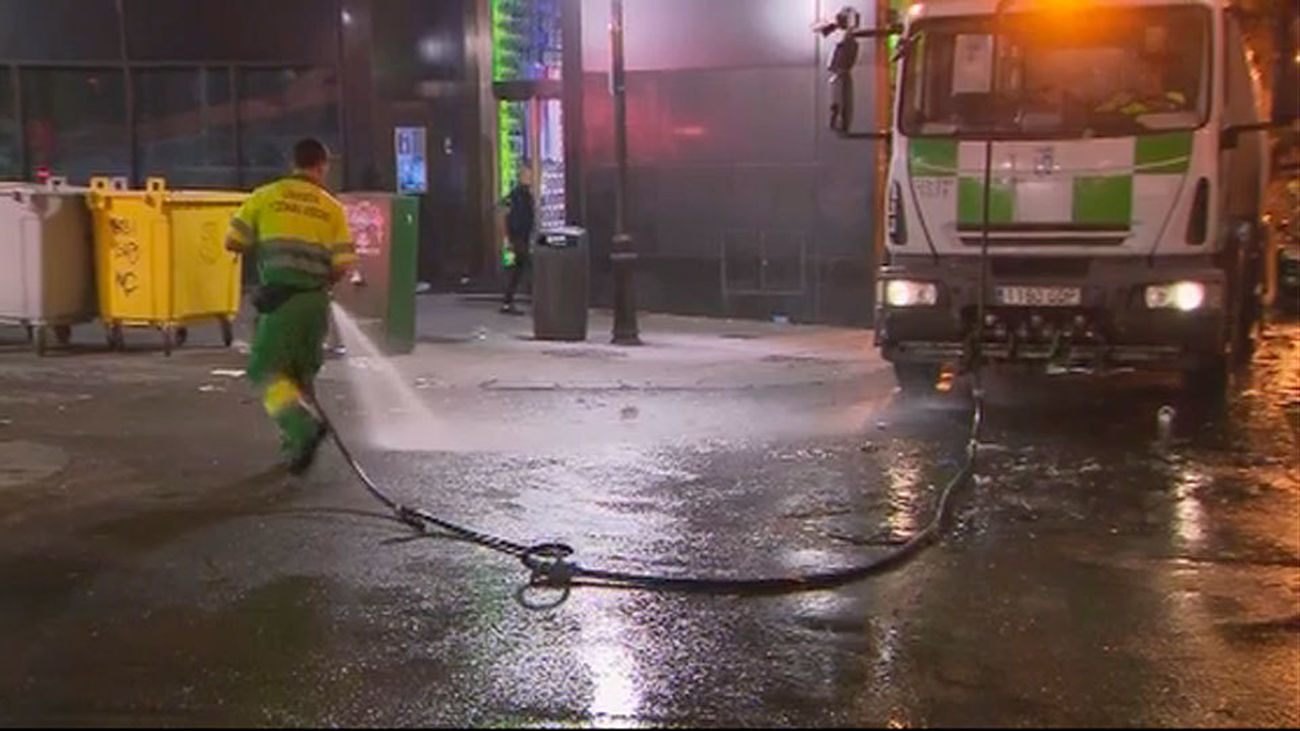 Limpieza de choque en los barrios de Madrid