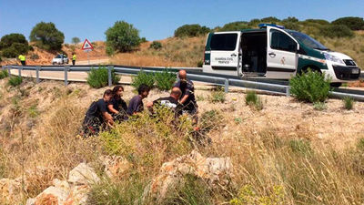 Fallece un motorista tras una salida de vía en la carretera M-231