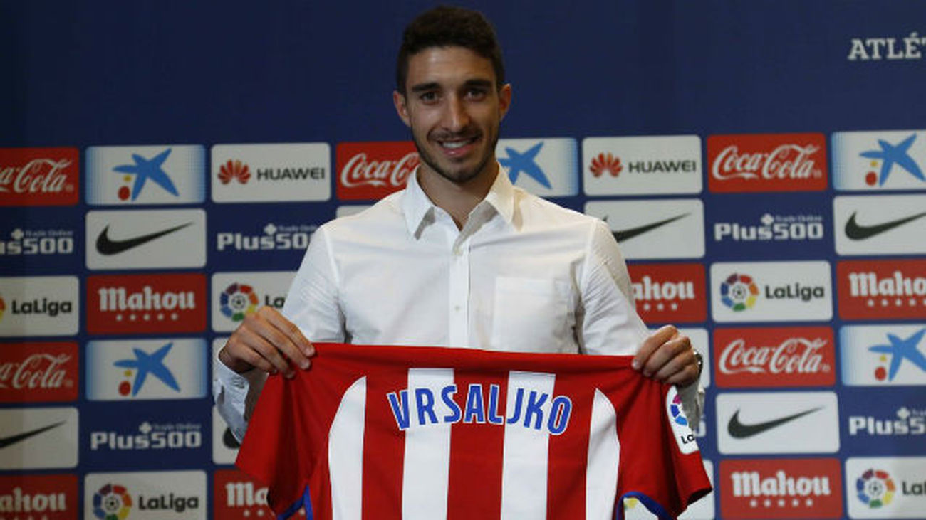 Vrsaljko ya luce de rojiblanco: "Me decidí enseguida por el Atlético"