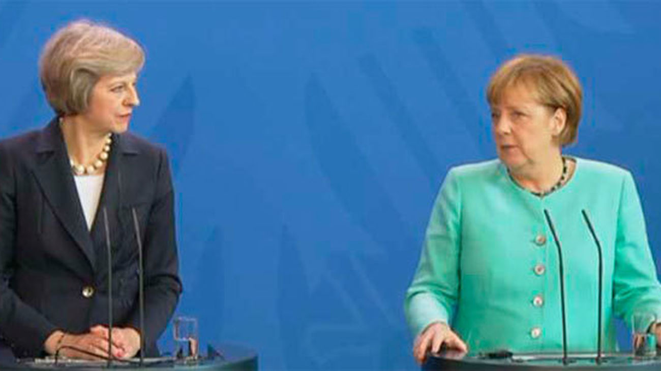 Theresa May y Angela Merkel