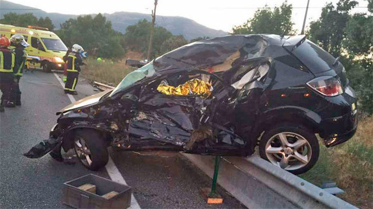Dos muertos y dos heridos graves en un accidente en El Escorial