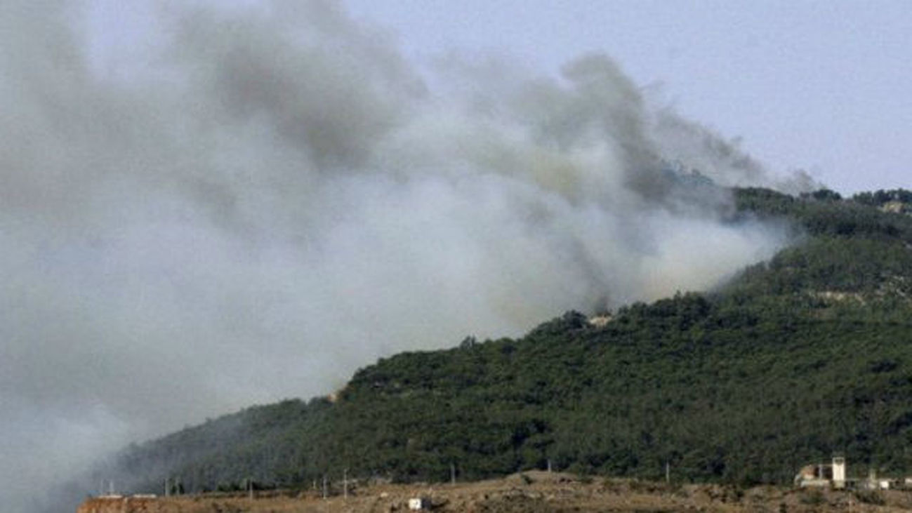 Un incendio calcina una gran superficie del monte Gurugú en Marruecos