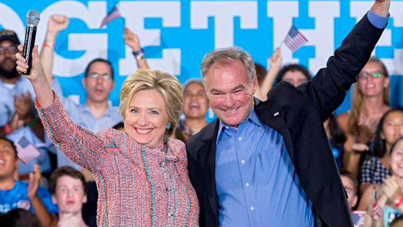 Clinton y Kaine
