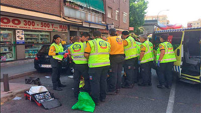 Un hombre de 72 años muy grave al ser atropellado cerca de la mezquita de la M-30