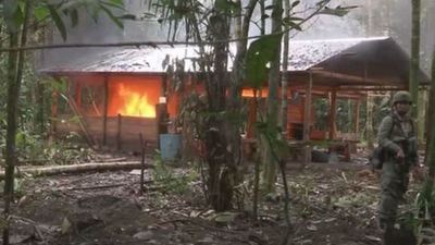 La policía colombiana destruye 104 laboratorios para el procesamiento de cocaína
