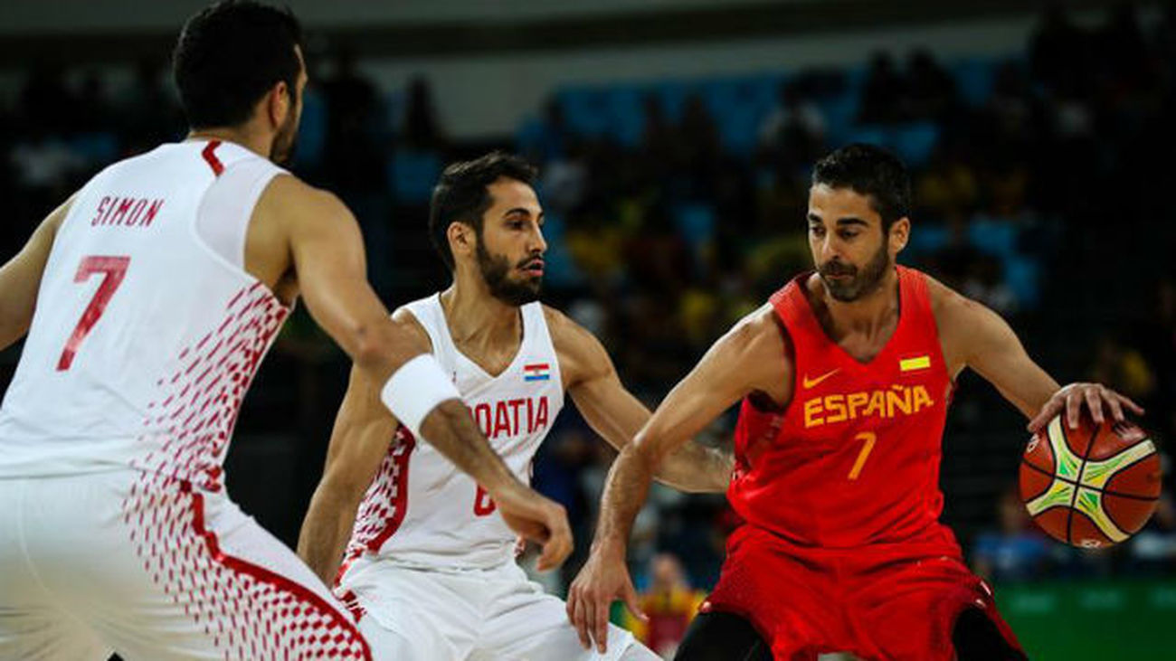 Navarro en el partido contra Croacia