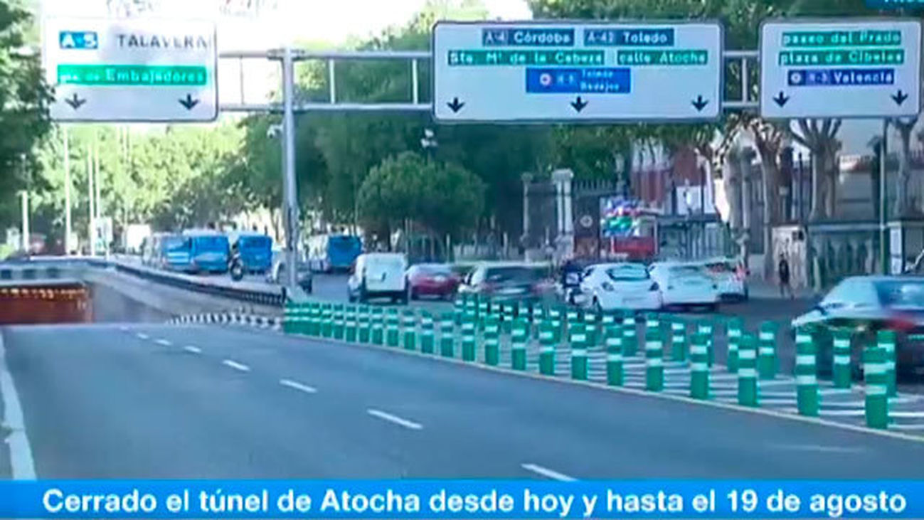 El túnel de Atocha cerrado hasta el 19 de agosto