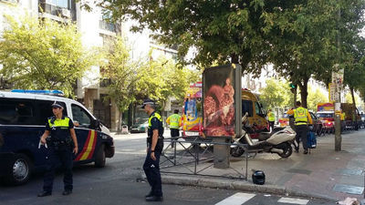 Herido un joven motorista tras chocar en la Ronda de Atocha