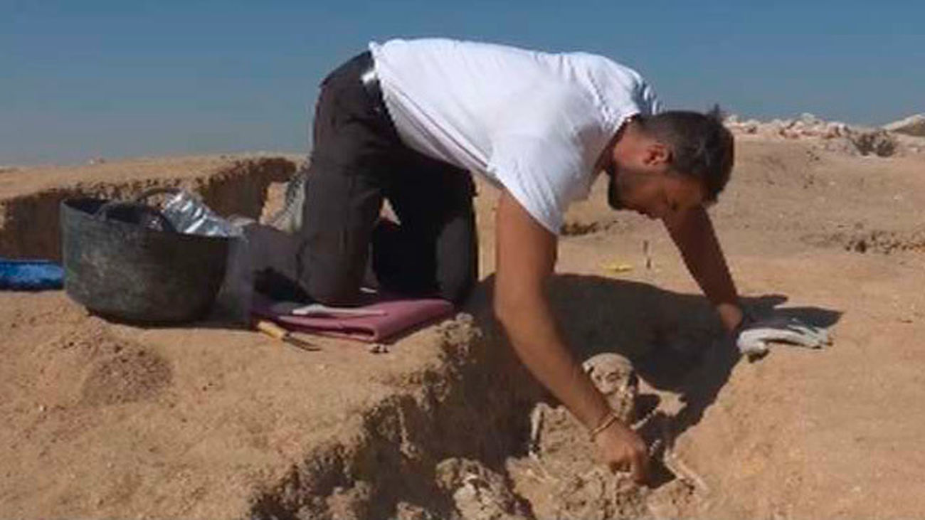 Yacimiento arqueológico en Boadilla