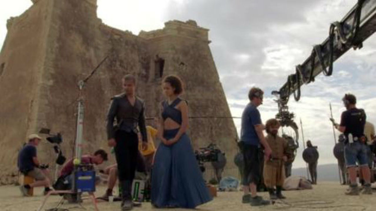 Decorados y claquetas en Plasencia para recrear la Verona de Romeo y Julieta