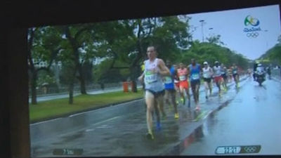 Jesús España dice que la humedad le hizo mella en el maratón