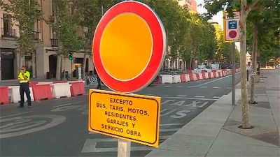 Serrano cortada al trafico hasta el 27 en el tramo entre Goya y Jorge Juan