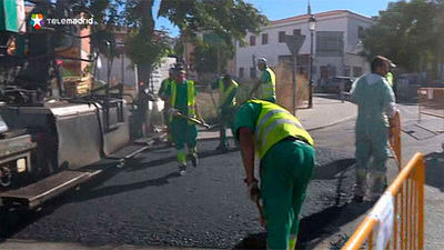 Obras de mejora y reposición del firme de la M-220 en Torres de La Alameda