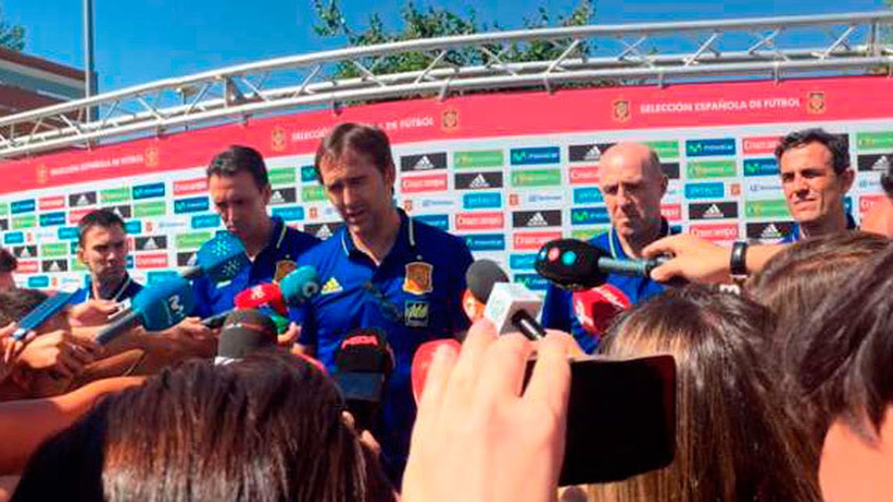 Lopetegui y su equipo técnico
