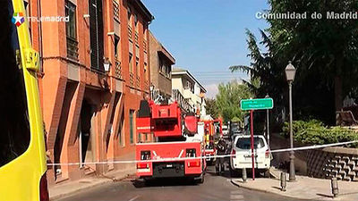 Cuatro adultos, dos niños y un perro, intoxicados por un incendio en Pozuelo