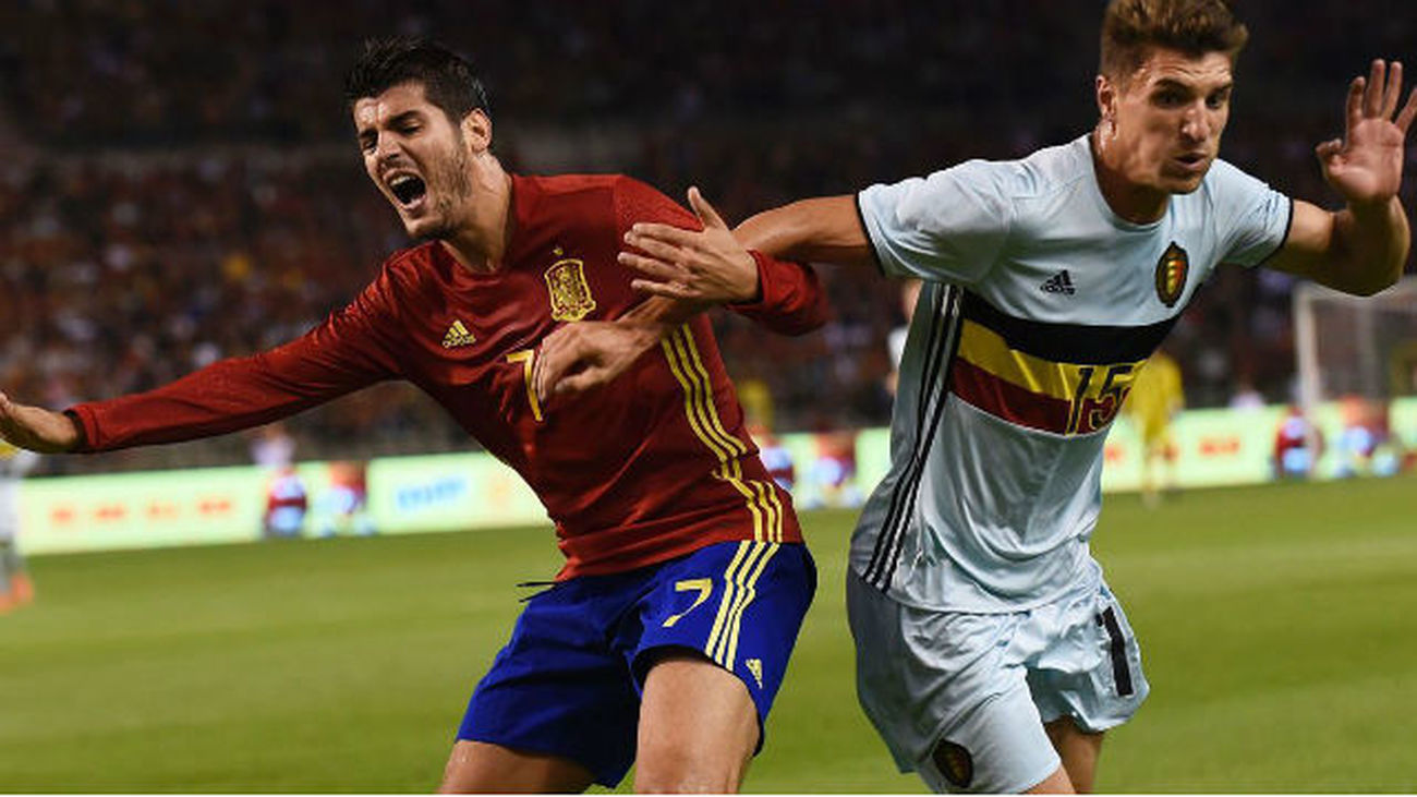 Álvaro Morata ante Bélgica