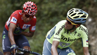 Vuelta: Contador la lía de salida, gana Brambilla y Quintana aleja a Froome