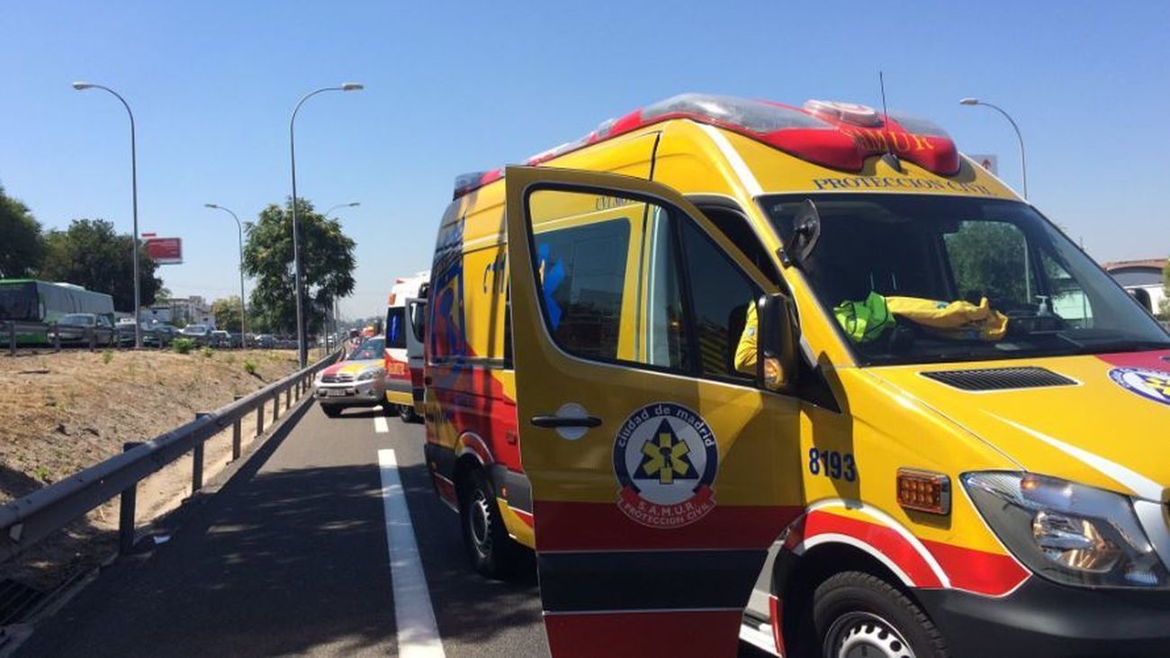 Fallece un motorista en Alcalá tras chocar frontalmente con otro vehículo