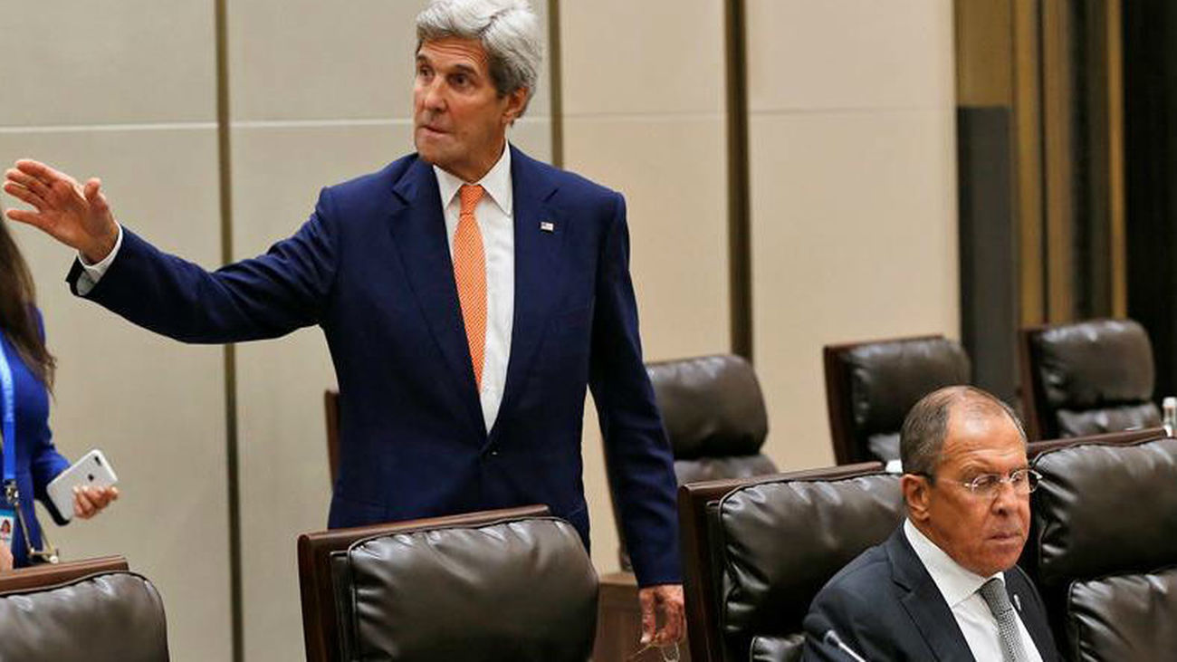 John Kerry y Sergei Lavrov