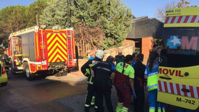 Herido grave tras incendiarse el chalé en el que vivía de okupa en Galapagar