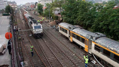 Restablecida la circulación en O Porriño tras la retirada de los vagones