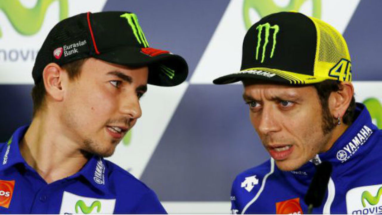 Jorge Lorenzo y Valentino Rossi