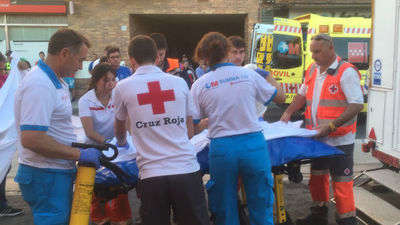 Herido grave un hombre corneado en el encierro de Majadahonda