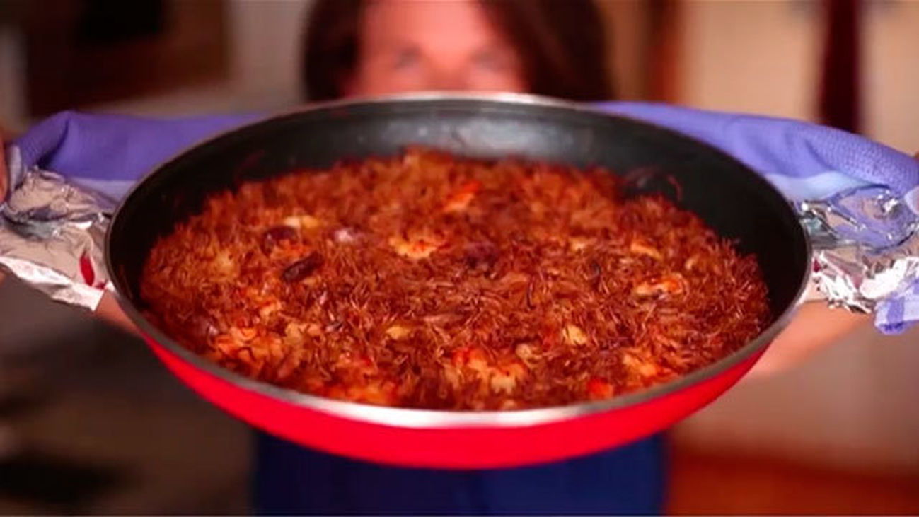 La receta del día: Fideua express con gambones
