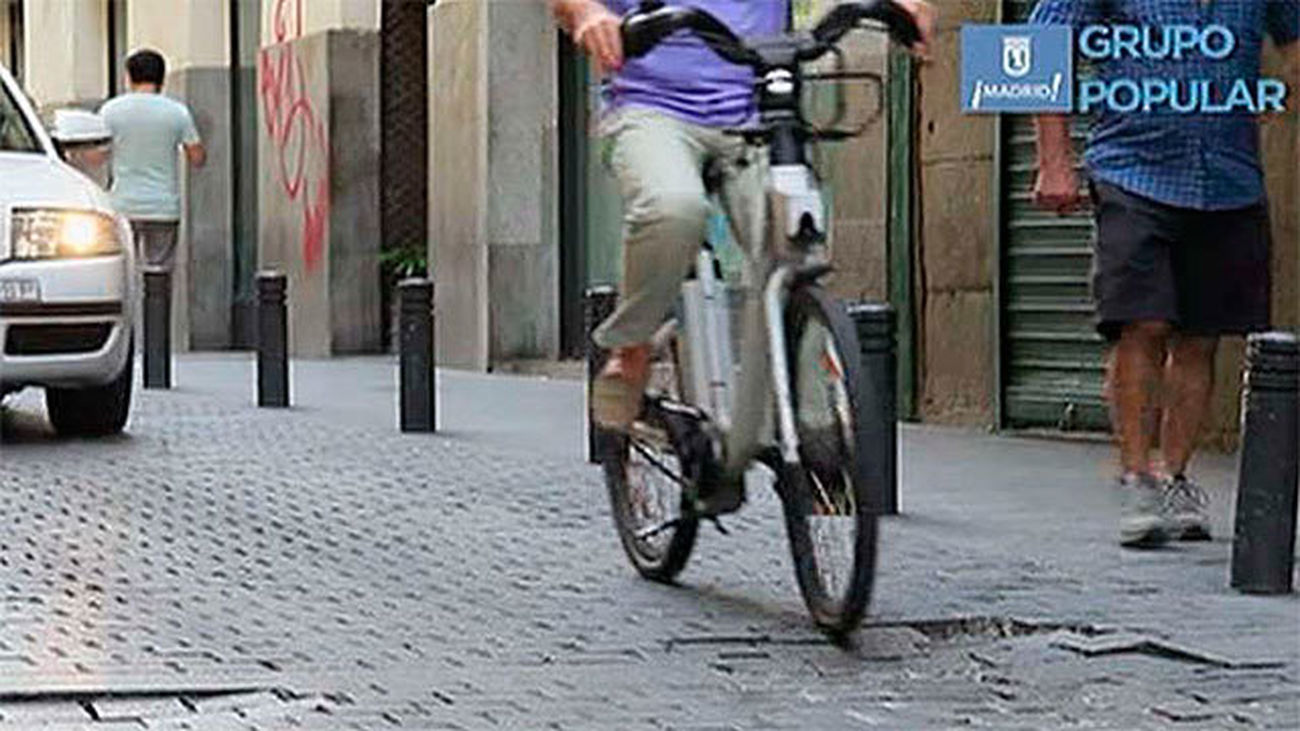 El PP critica en un vídeo la dificultades de moverse en bicicleta