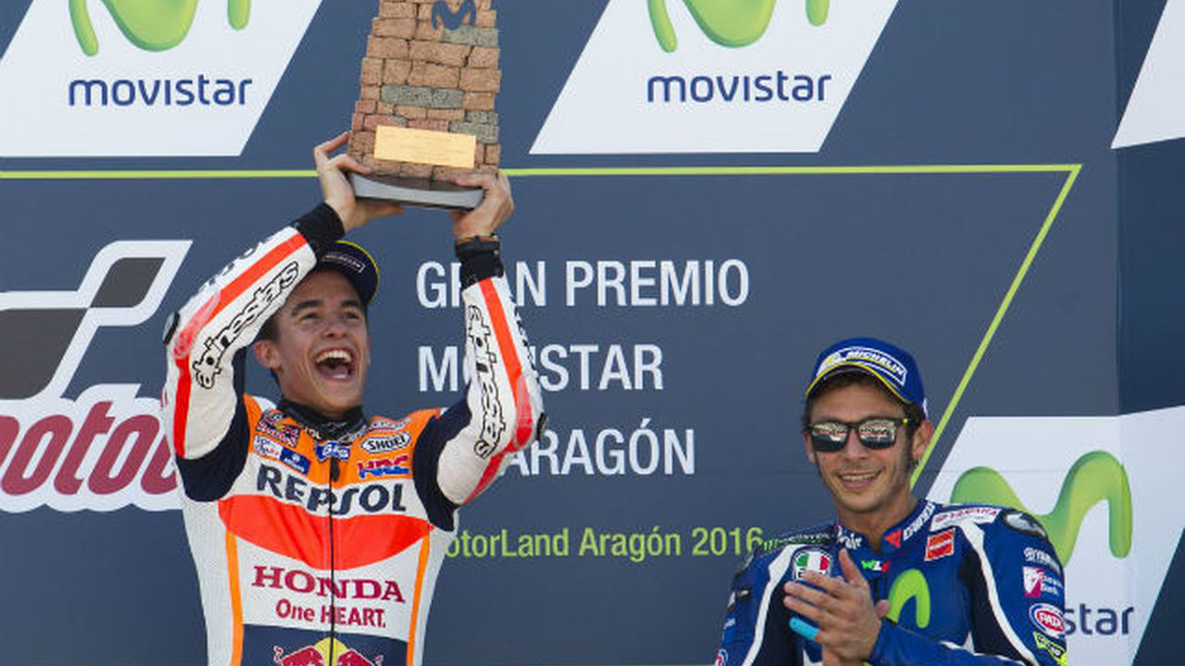 GP Aragón: Márquez reina en Alcañiz y afianza su ventaja