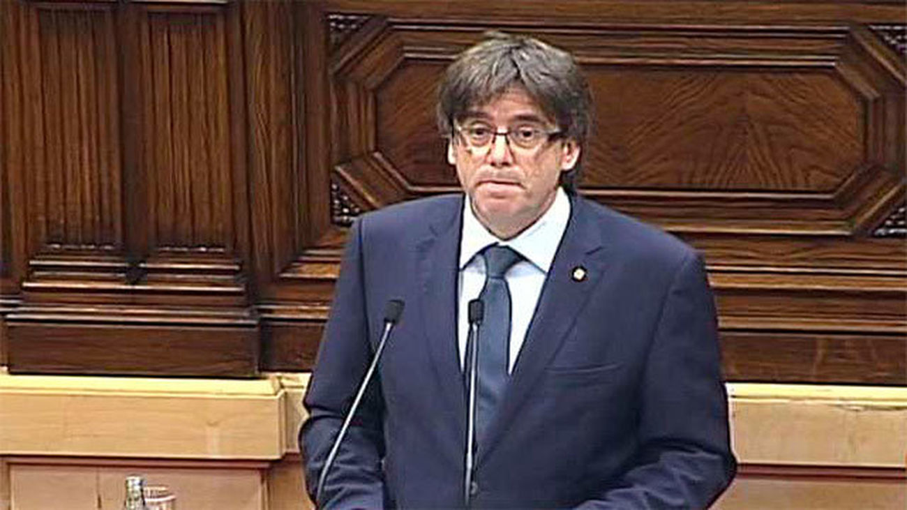 El presidente de la Generalitat, Carles Puigdemont