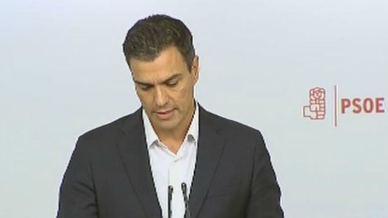 Sánchez dice que dimitirá si el Comité Federal apoya la abstención a Rajoy