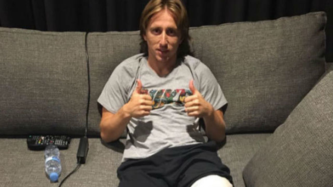 Modric, operado de la rodilla izquierda