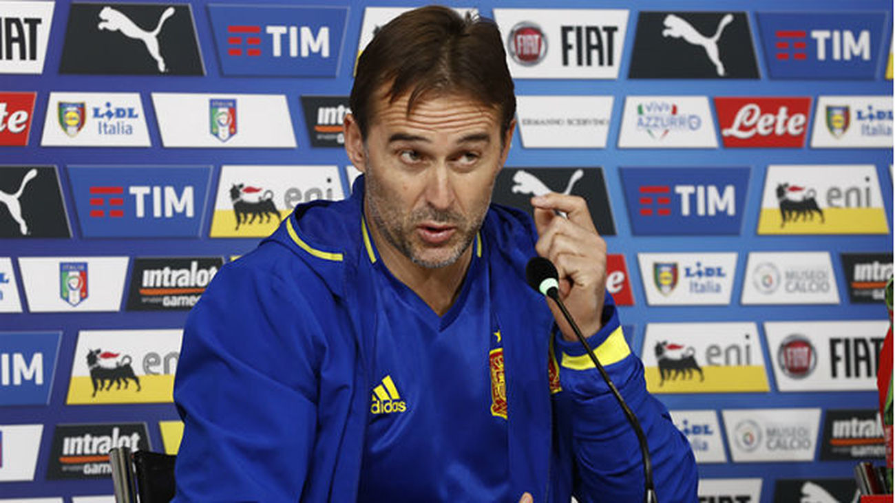 Lopetegui: "Italia nos va a exigir mucho"