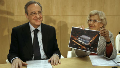 Carmena dice que la obra del Bernabéu es la "consumación de la modernización"