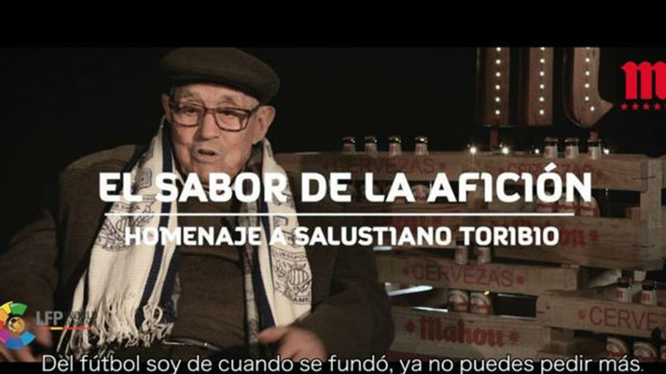 El 'Lega' homenajea a Salustiano, 102 años