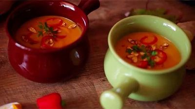 Sopa de calabaza asada