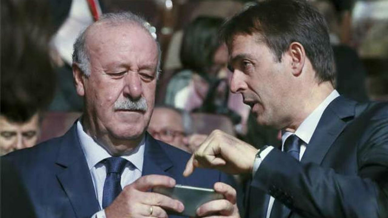 Del Bosque y Lopetegui